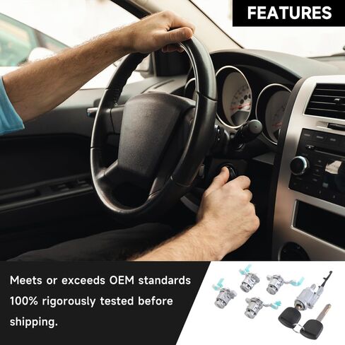 مفتاح الإشعال قفل قفل أسطوانة قفل أسطوانة مع مفاتيح Honda CR-V 2002-2006 لـ Honda Element 2003-2011 | 2 مفاتيح ، نغمة فضية | يحل محل 06351-TE0-A11 ، 72145-S9A-013 in Saudi Arabia
