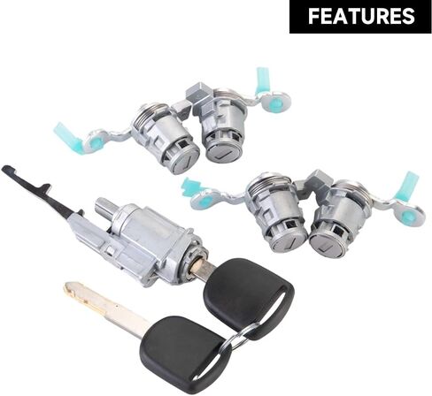 مفتاح الإشعال قفل قفل أسطوانة قفل أسطوانة مع مفاتيح Honda CR-V 2002-2006 لـ Honda Element 2003-2011 | 2 مفاتيح ، نغمة فضية | يحل محل 06351-TE0-A11 ، 72145-S9A-013 in Saudi Arabia