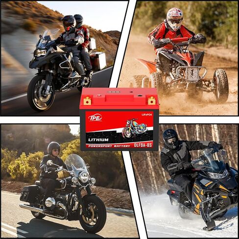 TPE Lithium Motorcycle Battery DLFP9A BS 12V 4Ah 400CCA LiFePO4 with Smart BMS - Lightweight High-Cranking Power for Motorcycles ATVs in Saudi Arabia