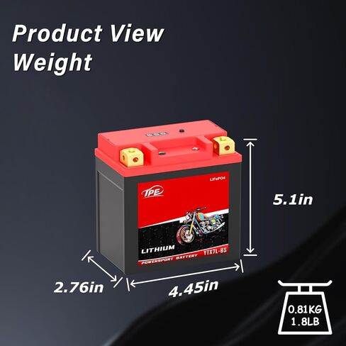 TPE Lithium Motorcycle Battery DLFP9A BS 12V 4Ah 400CCA LiFePO4 with Smart BMS - Lightweight High-Cranking Power for Motorcycles ATVs in Saudi Arabia