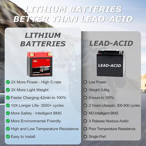 TPE Lithium Motorcycle Battery DLFP9A BS 12V 4Ah 400CCA LiFePO4 with Smart BMS - Lightweight High-Cranking Power for Motorcycles ATVs in Saudi Arabia
