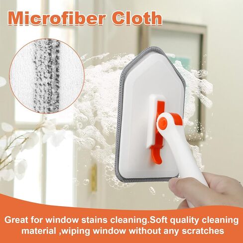 Shower Cleaning Brush with Long Handle, 3 in 1 Tub and Tile Scrubber Brush with 50.4'' Extendable Long Handle Detachable Stiff Bristles Scrub Brush for Cleaning Bathtub Shower Bathroom (Black) in Saudi Arabia