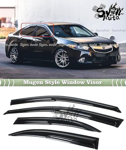 يناسب 2009-2014 Acura TSX CU2 JDM 3D Wavy Mugen Style Window Window Guard Guard Vent in Saudi Arabia