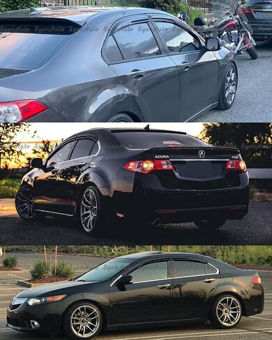 يناسب 2009-2014 Acura TSX CU2 JDM 3D Wavy Mugen Style Window Window Guard Guard Vent in Saudi Arabia