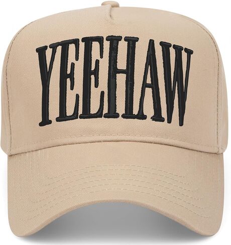 Yeehaw Vintage Trucker Hat | Premium Snapback Baseball Hat for Men & Women in Saudi Arabia