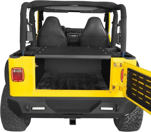 Hooke Road TJ Security Deck Enclosure Steel Cargo Cover Compatible with Jeep Wrangler TJ Hardtops 1997 1998 1999 2000 2001 2002 2003 2004 2005 2006 in Saudi Arabia
