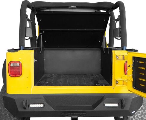 Hooke Road TJ Security Deck Enclosure Steel Cargo Cover Compatible with Jeep Wrangler TJ Hardtops 1997 1998 1999 2000 2001 2002 2003 2004 2005 2006 in Saudi Arabia