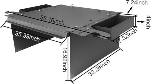 Hooke Road TJ Security Deck Enclosure Steel Cargo Cover Compatible with Jeep Wrangler TJ Hardtops 1997 1998 1999 2000 2001 2002 2003 2004 2005 2006 in Saudi Arabia