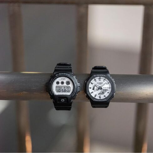 Casio G-Shock Brilliant White Dial Black Resin Octagonal Watch GA2100WD-1A in Saudi Arabia