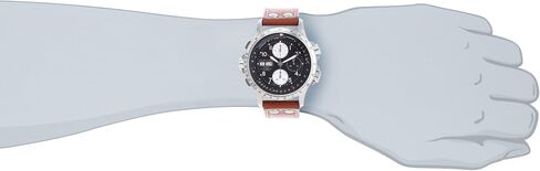 Hamilton Watch Khaki Aviation X-Wind Auto Chrono | Swiss Made | 44mm Stainless Steel Case | Black Dial Analog Watch | Brown Leather Strap (Model: H77616533) in Saudi Arabia
