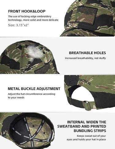 IDOGEAR SPORTS Tactical Baseball Cap Military Hat for Men Trucker Fitted Cap for Outdoor Golf Running Fishing Hiking Hunting in Saudi Arabia