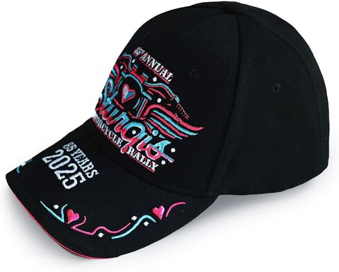 Classic Baseball Cap Motorcycle Rally Cap Athletic Hat Unisex One Size Adjustable in Kuwait
