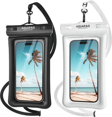 IPX8 Waterproof Phone Pouch 2 Pack-Up ，Adjustable Neck Lanyard Floating Waterproof Phone Case for iPhone 15,15 Pro,15 Pro Max,Samsung Galaxy,etc. in Saudi Arabia