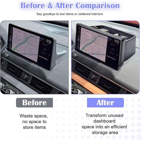Dashboard Storage Organizer Tray Compatible with 2026 Honda Passport Accessories, Dash Board Center Console Tray For Passport Behind Screen Armrest Organizer Container Box in Saudi Arabia