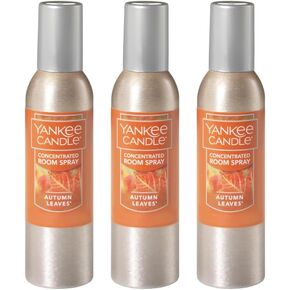 Yankee Candle Concentrated Air Freshener Room Spray, Odor Eliminator for Home, Bathroom, Autumn Leaves, 1.5 Oz (Pack of 3) in Kuwait