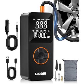 ضاغط الهواء المحمول في إطار محمول 12 بوصة أنبوب تمديد إطارات الإطارات لـ 5614 Pro Max ، والتضخم السريع ، والأنابيب الغازية المربوطة 8v1 (أسود) in Kuwait