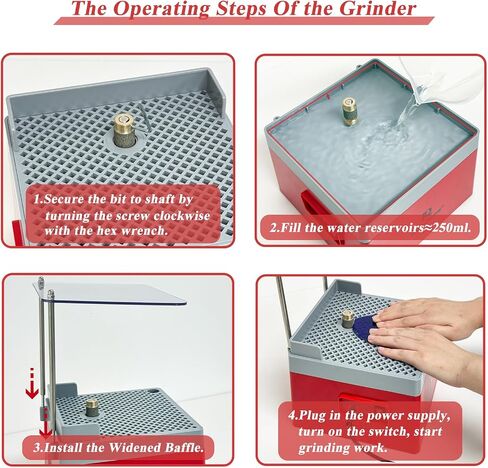 Stained Glass Grinder,Mini Portable Stained Grinder Diamond Glass Art Grinding Tool with 5/8" Diamond Grinder Bit in Saudi Arabia