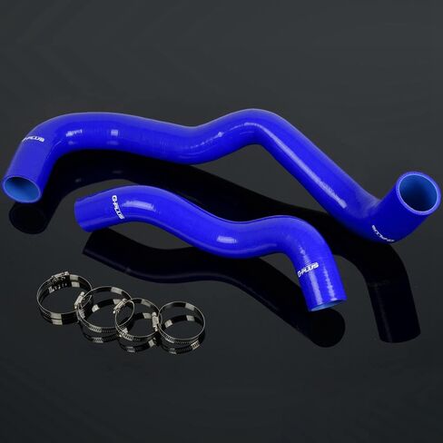 PIT66 Silicone Radiator Hose Kit,Compatible with 2003-2004 Ford F250/F350/F450/F550 6.0L Turbo Diesel Motors Blue with Clamps in Saudi Arabia
