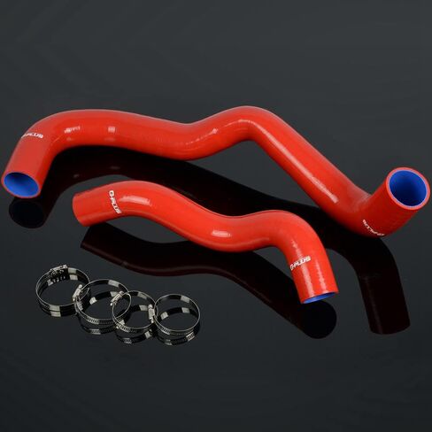 PIT66 Silicone Radiator Hose Kit,Compatible with 2003-2004 Ford F250/F350/F450/F550 6.0L Turbo Diesel Motors Blue with Clamps in Saudi Arabia