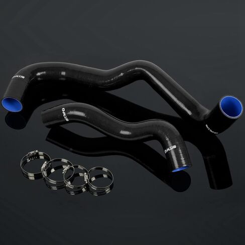 PIT66 Silicone Radiator Hose Kit,Compatible with 2003-2004 Ford F250/F350/F450/F550 6.0L Turbo Diesel Motors Blue with Clamps in Saudi Arabia