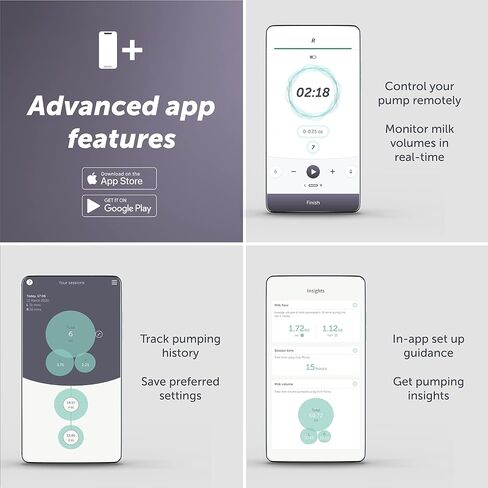 Elvie Breast Pump - Double, Wearable Breast Pump with App - The Smallest, Quietest Electric Breast Pump - Portable Breast Pumps Hands Free & Discreet - Automated with Four Personalized Settings in Saudi Arabia