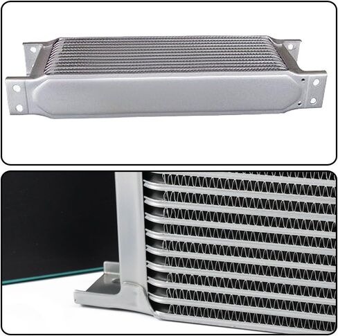 Compatible For LS1 LS2 LS3 19 ROW Engine Oil Cooler with Sandwich Plate Kit An 10 Oil Lines Oil Cooler Kit Black in Saudi Arabia