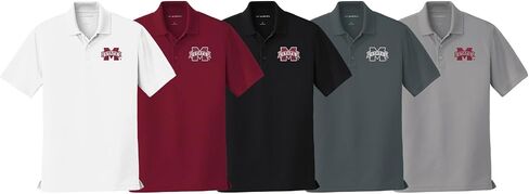 Sorority Letters Shop Mississippi State University Men's Short Sleeve Embroidered Performance Polo in Saudi Arabia