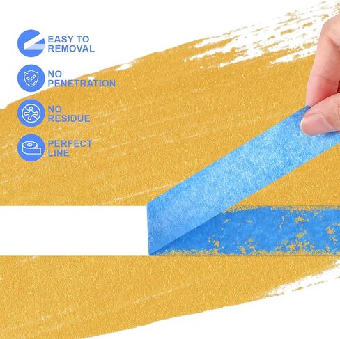 NEOACT 16 Rolls Painters Tape 2 Inch Wide,Multi-Surface No Residue Blue Masking Tape for Walls Painting,Packing,Labeling,DIY Crafts,2 Inch x 55 Yards(880 Yards Total) in Saudi Arabia