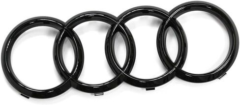 Audi Logo Radiator Grille Rings Black Edition Emblem Blackline Logo Black 82A071801 in Kuwait