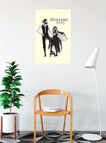 BUY ART FOR LESS Officially Licensed Fleetwood Mac Rumours 1977 Art Poster - 36 x 24 Inch - Decorative Print - Poster Paper - Ready to Frame in Saudi Arabia