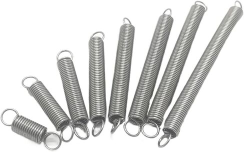 Mdingbao-Extension Springs 304 HOOK DUAL FESTER HOOK SMITHER SPRING DIRS DIA 0.6 مم DIA 5 مم طول 15-50 مم ， 10pcs ， قدرة التمدد الجيدة (0.6 × 5 × 45 مم) in Saudi Arabia