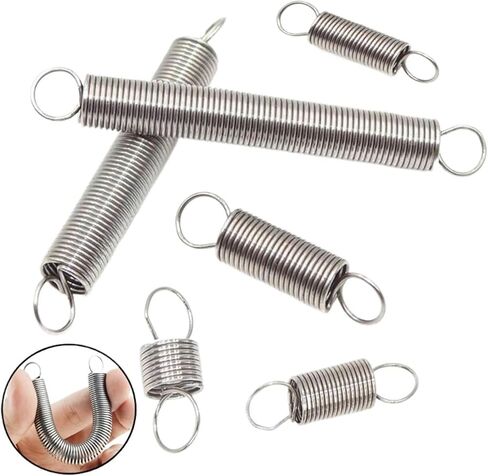 Mdingbao-Extension Springs Outer Diat 3mm 4mm 5mm 6mm 8mm 304 Hook Dual Hook Dual Tension Diar Diat 0.5 طول 10-50 مم ، 10 مساءً ، قدرة تمتد جيدة (35 مم ، 6 مم) in Saudi Arabia