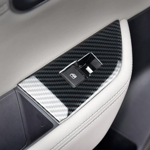 Window Lift Switch Cover Compatible with Nissan Rogue 2021-2024 2025 Accessories Car Door Window Glass Lift Button Panel Decoration Trim Cover in Saudi Arabia