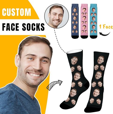 جوارب مخصصة easycosy مع صور جوارب حداثة شخصية مع وجوه عليها مخصصة هدايا مضحكة للرجال عائلة النساء in Saudi Arabia