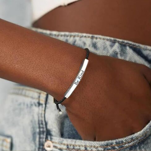 Be Kind of a B Bracelet Be Kind Inspirational Cuff Bracelet for Women Be Kind Friendship Bracelet Jewelry Gifts for Women Gifts for Christmas in Saudi Arabia