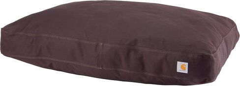 Carhartt Durable Canvas Pet Bed, Water Resistant Firm Duck Dog Bed, Deep Wine (Sherpa Top), Medium in Saudi Arabia
