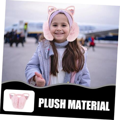 LIFKOME Earmuffs for Girls Winter 2 Pcs Plush Headband Ear Warmer Boys and Girls Ear Muffs in Saudi Arabia