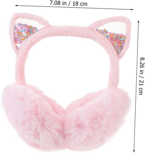 LIFKOME Earmuffs for Girls Winter 2 Pcs Plush Headband Ear Warmer Boys and Girls Ear Muffs in Saudi Arabia