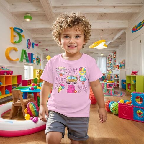 Kindergarten Shirt for Girls Boys First Day of Preschool Shirts Back to School Outfits Little Kid School Tee Top in Kuwait