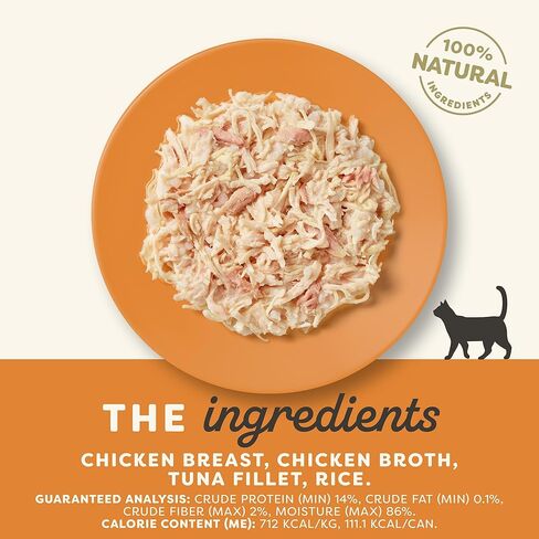 Applaws Natural Wet Cat Food, 24 Count, Limited Ingredient Canned Wet Cat Food, Chicken Breast & Tuna Fillet in Broth, 5.5oz Cans in Kuwait