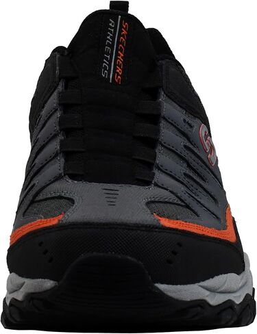 Skechers Men's Afterburn Wonted Shoes, Black/Orange, 11.5 W in Saudi Arabia