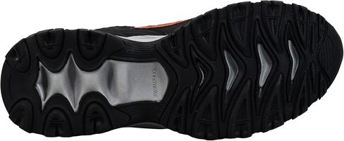 Skechers Men's Afterburn Wonted Shoes, Black/Orange, 11.5 W in Saudi Arabia