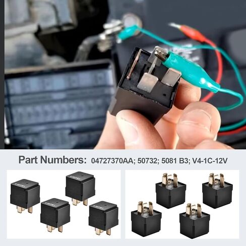 ترحيل السيارات 12VDC 5-دبوس الأرقام 04727370AA ، 50732 ، 5081 B3 ، V4-1C-12V 4PCS in Kuwait