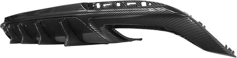 FREEMOTOR802 Compatible with 2015-2023 Chrysler 300 Rear Diffuser, IKON V2 Style Carbon Fiber Print PP Rear Bumper Molding Lip Lower Valance Diffuser Shark Fin Splitter 2-pc Set in Saudi Arabia
