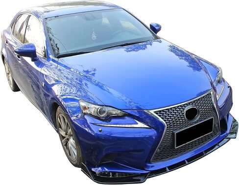 IKON MOTORSPORTS, 3PCS Front Bumper Lip Compatible with 2014-2016 Lexus IS200T IS250 IS350 F Sport, ABS Plastic Carbon Fiber Print IKON Style Front Bumper Lip Body Kit Spoiler 3Pcs in Saudi Arabia