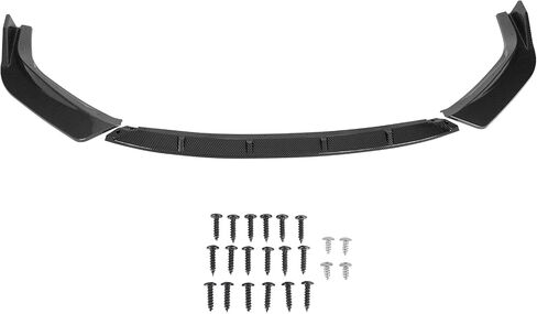 IKON MOTORSPORTS, 3PCS Front Bumper Lip Compatible with 2014-2016 Lexus IS200T IS250 IS350 F Sport, ABS Plastic Carbon Fiber Print IKON Style Front Bumper Lip Body Kit Spoiler 3Pcs in Saudi Arabia
