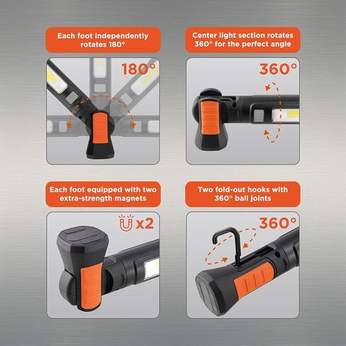Black+Decker 1،400lm COB Utility Ligh in Saudi Arabia