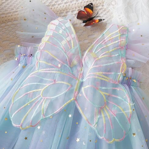 Baby Girls Tulle Tutu Dress Summer Birthday Party Babydoll Dresses Size 6M-5T in Kuwait