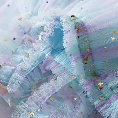 Baby Girls Tulle Tutu Dress Summer Birthday Party Babydoll Dresses Size 6M-5T in Kuwait