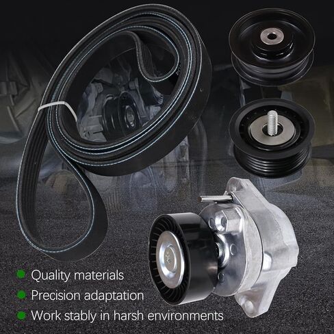 2722000270 Serpentine Belt Tensioner Idler Pulley Drive Assembly Kit Fit for 2005-2011 Mercedes-Benz ML350 GL450 G550 SLK300 C280 GLK350 E350 CL550 S550#2722021419 2722021019 6pk2404 in Kuwait